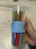 得力（deli）高粘性零甲醛彩色加长热熔胶棒胶枪胶条ROHS认证55支桶装7*140mm 实拍图