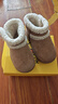 B.Duck小黄鸭童鞋儿童棉靴冬季男女童宝宝加绒保暖毛绒短靴6804棕米30 实拍图