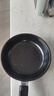 【亏本清仓】韩式麦饭石色不粘锅平底锅铁锅电磁炉不带盖 黑色小煎锅 16cm 实拍图