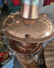 炊老爷紫铜火锅炉铜锅老北京纯铜火锅老式木炭涮肉鸳鸯锅暖土碳专用锅具 特厚清汤锅（6人以下使用） 32cm 实拍图