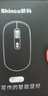 新科AI人体工学蓝牙鼠标 语音无线办公鼠标游戏电竞鼠标8键自定义宏双模（搭载DeepSeek） M10黑 实拍图