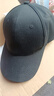 帽忆橱帽子男女通用情侣户外棒球帽男士夏季透气鸭舌帽潮流时尚防晒帽 纯黑色(可调节) 实拍图
