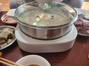 小熊（Bear）0涂层电火锅火锅专用锅电锅家用4-6个人不粘分体式可拆洗多功能蒸煮一体不锈钢电煮锅4L火锅锅40S1 实拍图
