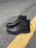 七匹狼高档男鞋冬季加绒马丁靴男款保暖真牛皮防滑鞋加厚百搭男士休闲鞋 黑色 （四季款） 42 (260mm) 【皮鞋码 宽松版型】 实拍图