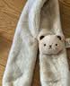 贝肽斯儿童围巾宝宝加绒围脖秋冬新款男童女童加绒加厚保暖护颈毛绒围巾 实拍图