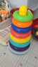 MKBIBI叠叠乐婴儿套圈玩具早教不倒翁彩虹套圈环积木1-3岁生日礼物 实拍图
