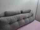 简约床头靠枕可拆洗卧室床头软包大靠背床上看书玩手机护颈枕 浅灰 150*50*20+2个圆枕 实拍图