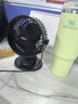 得力USB桌面风扇迷你轻音小电扇家用卧室学生宿舍办公室台式桌面扇台夹扇 黑 实拍图