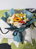 艾斯维娜鲜花速递向日葵混搭花束生日礼物全国同城配送 向日葵香槟韩式花束 实拍图