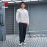 特步钜惠卫衣百搭上衣宽松休闲打底衫卫衣卫裤运动服长袖t恤衫 内敛灰-秋款-0153 XL 实拍图
