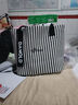鹏境2025新款帆布手提单肩包包女时尚条纹大容量购物袋休闲通勤托特包 飘带条纹【经典黑】 实拍图