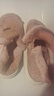 洁丽雅棉拖鞋女秋冬季包跟2025新款居家室内保暖加绒厚底毛毛棉鞋男外穿 粉色 38-39 (适合37-38码) 实拍图