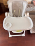 babycare宝宝餐椅6个月以上吃饭可折叠儿童座椅可移动婴儿成长椅 贝壳白 实拍图