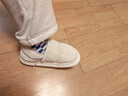 百慕倾臣【羽绒防水 静音蓄热】棉拖鞋女室内外穿家居简约防滑月子棉鞋男 白色【羽绒鞋面 耐脏易清洗】 36-37 (235mm) 适合35-36 实拍图
