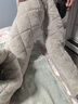 特丝格斯（TSGS）睡衣女冬季加厚套装珊瑚绒三层夹棉衣加绒加大码法兰绒保暖家居服 蛋奶 XL 身高165内体重105-125斤内 实拍图