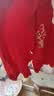 贝瑞加（Babyprints）新生儿连体衣红色满月服刚出生宝宝喜庆纯棉衣服中国风 喜乐59 实拍图