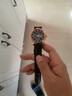 正品男士手表高档休闲石英表简约气质男表皮带高颜值罗马时尚腕表 黑色运动款 实拍图