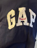 盖璞（GAP）男女装2025秋季新款字母logo抓绒圆领卫衣合身上衣美版852079 海军蓝 XS 美码 S亚洲码175/88A 实拍图