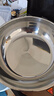 【不锈钢】和面盆厨房烘焙家用火锅盆洗菜打蛋汤锅盆醒面盆料理盆 32cm【热卖款】不锈钢 和面盆 实拍图