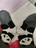 江博士儿童袜子男童春秋季萌趣熊猫中筒袜宝宝袜3-4岁 白/黑 2双 3-4岁 (S) 23-26码 实拍图
