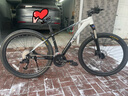 喜德盛山地自行车英雄600油压碟刹X6铝合金车架27.5轮径27速变速 暗夜雅白15.5寸(身高155-170) 实拍图