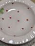 食品级草莓陶瓷餐盘可爱家用宿舍草帽盘蛋糕盘高颜值精致餐具碗盘 8.5英寸-草莓裙花边盘1个装 实拍图