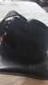 美洲野牛单肩斜挎包男士真皮竖款背包休闲头层小牛皮男包 黑色 实拍图