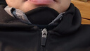 真维斯（Jeanswest）长袖t恤男装秋冬季款保暖内搭打底衫双面加绒纯色男士长袖上衣服 黑色 纯色 2XL 【高低领可选】 实拍图