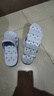BAIHOU白猴侧漏水防滑按摩镂空男女情侣学生浴室洞洞凉拖鞋 粉红37-38 实拍图
