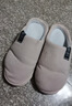 洁丽雅2双装 棉拖鞋女士冬季室内居家居防滑拖鞋男家用秋冬情侣款毛毛鞋 粉红+浅灰 40-41 女+42-43男 实拍图