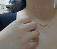 百泰首饰（BATAR JEWELLERY）生日礼物黄金戒指女足金车花线五线圈金指环女戒情侣对戒线戒 11号【金重约0.6g-0.7g】 实拍图