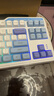 惠普K120机械手感键盘 有线发光游戏办公键盘笔记本电脑 87键舒适手感背光高颜值键盘 海盐紫 实拍图