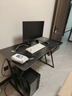 初学者  电脑桌台式家用电竞桌椅套装办公桌简约书桌游戏桌书房写字桌子 子夜黑120*60-电竞纹路 实拍图