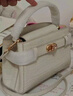 CHARLES&KEITH鳄鱼纹凯莉包手提斜挎婚包包女包生日礼物新年礼物CK2-50270880-1 Ivory象牙色 S 实拍图