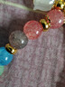 2025年新款彩虹碧玺手链女ins小众奢铃兰花吊坠手串闺蜜生日礼物 蓝铃花手串 实拍图