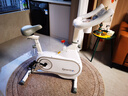 汗马 【销量过万】 家用动感单车静音运动减肥器材健身车室内脚踏车 物磁双阻+蓝牙智联+车架升级【白】 实拍图