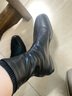 CHARLES&KEITH复古方头拉链低跟时装靴短靴踝靴子女靴生日新年礼物CK1-90900090 Black黑色 37 实拍图