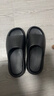 家怡拖鞋男女夏季家居鞋厚底软弹凉拖鞋居家浴室拖珍珠黑42-43 JY2355 实拍图