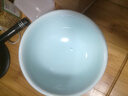 乐优派猫碗陶瓷狗碗猫食盆狗盆宠物碗猫粮碗高脚防打翻猫咪用品 渐变蓝 实拍图