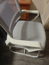 点萤 电脑椅家用弓形办公椅久坐舒适人体工学习椅大学生宿舍网布透气 DNY-84加大白框白架灰网+乳胶 实拍图