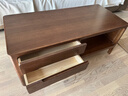源氏木语实木茶几小户型客厅北欧茶台橡木现代简约原木茶桌 胡桃色1.1茶几 (1100*500*450mm) 整装 实拍图