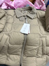 坦博尔轻薄羽绒服女短款翻领宽松舒适衬衫式女士外套330226D 青木棕170 实拍图