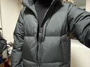森马[轻松羽绒系列]三防羽绒服男冬季情侣纯色外套上衣 黑色（灰鸭绒） S 实拍图