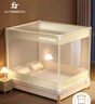 La TorrettaA类婴儿宝宝防摔蚊帐家用三开门加密防掉坐床方顶蚊帐1.5×2米床 实拍图