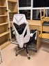 黑白调P4 Pro人体工学电脑椅子办公椅可躺午休椅电竞椅久坐舒适老板椅 霜白(2D腰托+155°带脚托可躺） 实拍图