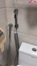 潜水艇（Submarine）卫生间马桶冲水喷枪伴侣喷水枪冲洗器喷头妇洗厕所洗屁股神器京 【升级款】银色喷枪+银灰管 实拍图