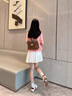 达芙妮官方旗舰店2026新款简约双肩包女通勤包旅行包实用女生礼物书包 棕色小号（收藏加购送礼盒） 无规格 实拍图