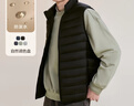 雪中飞秋冬新款男式轻薄羽绒服马甲基础男士短款羽绒秋马甲 宝石黑|8086 2XL 185/104A 实拍图