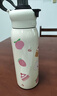 【活动】保温杯女高颜值可爱儿童吸管水杯学生上学专用不锈钢杯子 奶油蛋糕小猫 650ml 实拍图