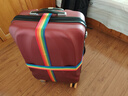 旅游箱打包带捆绑带托运加固带密码旅行李箱绑带 彩虹色【十字插扣】 实拍图